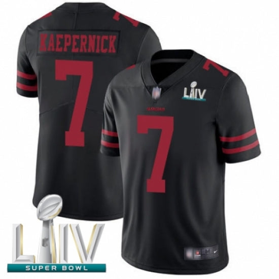 Men's San Francisco 49ers Colin Kaepernick Vapor Limited Super Bowl LIV Bound Jersey Black